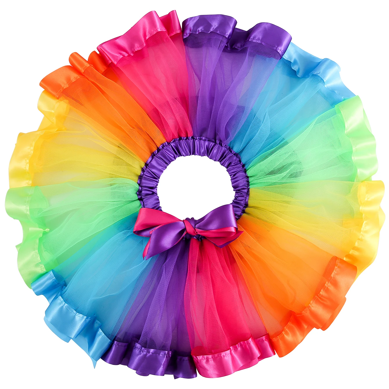 Mini skirt Party With Hairpin 2024 Tutu Skirt Baby Girl Skirts Princess Rainbow Tulle Skirts Girls Clothes Children Clothing