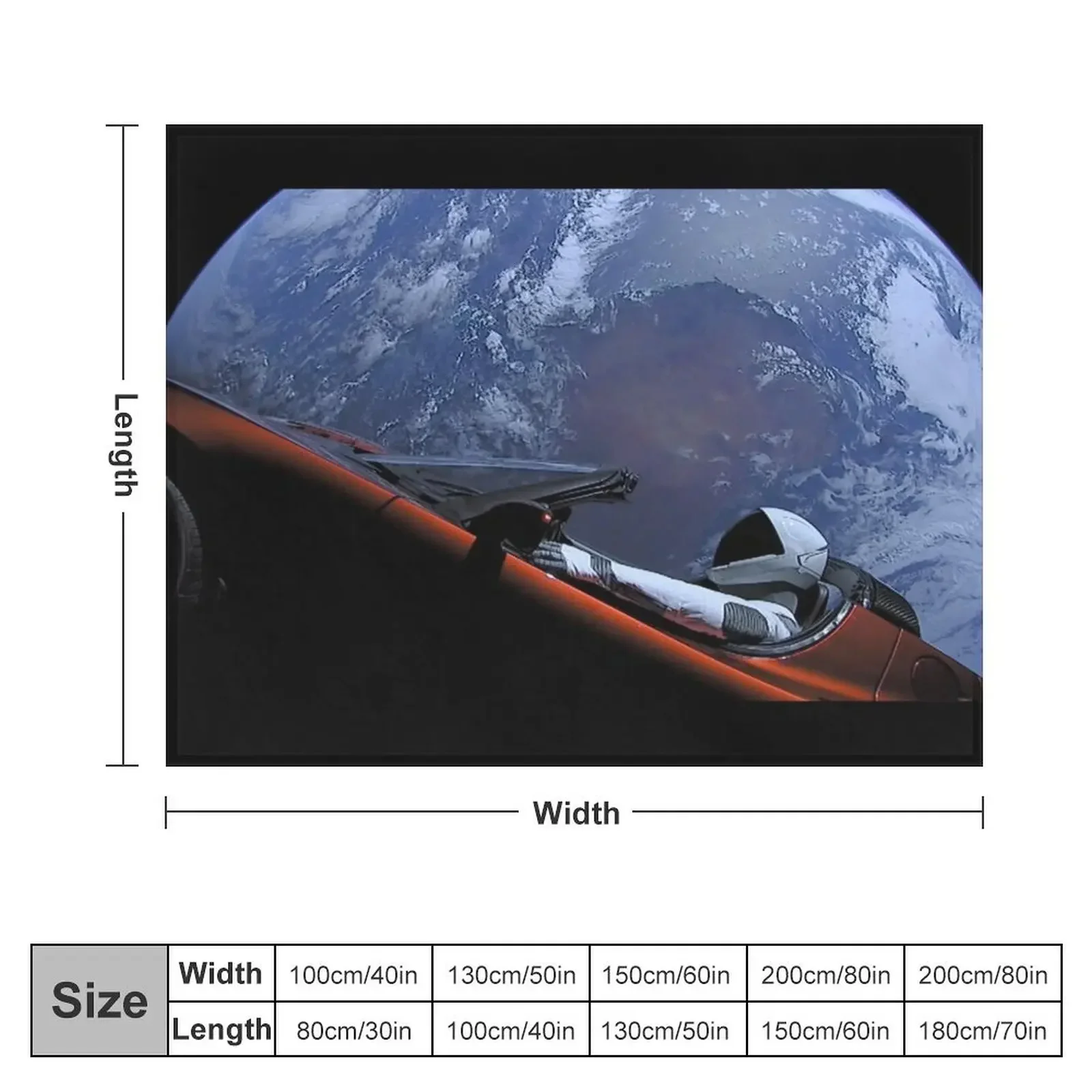 The SpaceX Starman Throw Blanket Cute Beautifuls Sofa Throw christmas gifts Blankets