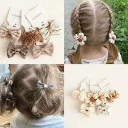 Children's Lovely Hair Rope, Elastic Hair Bow Clips for Children, Headwear Hair Accessories for girls, Cute Hair ties, 10Pcs/Lot