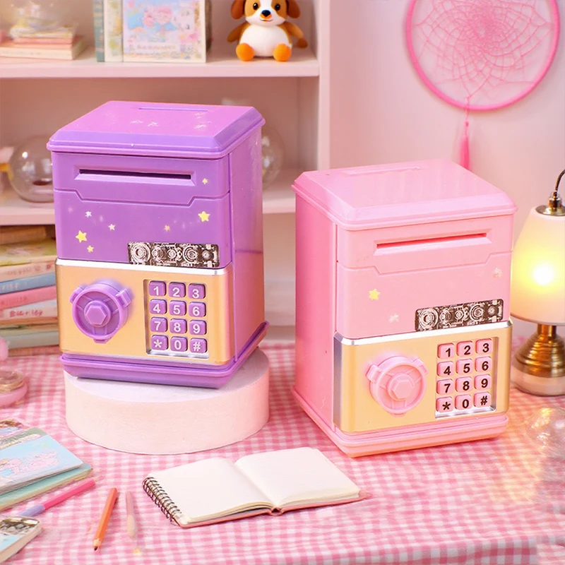 1 Piece New Password Children's Piggy Bank Financial Saving Toys ATM Mini Cash Saving Money Box Child Gift For Boys Girls