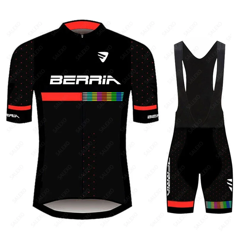 BERRIA Cycling Jersey Set 2024 Men Ropa Ciclismo Clothing Road Bike Shirts Suit Bicycle Bib Shorts MTB Sportsear Maillot Culotte