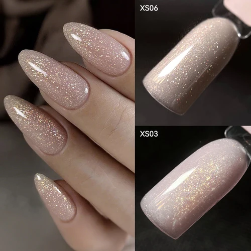 Imagen 2 del producto LILYCUTE-esmalte de uñas en Gel con purpurina desnuda, 7ml, lentejuelas brillantes ultrabrillantes, barnices LED UV, Gel para remojar, manicura de estilo francés