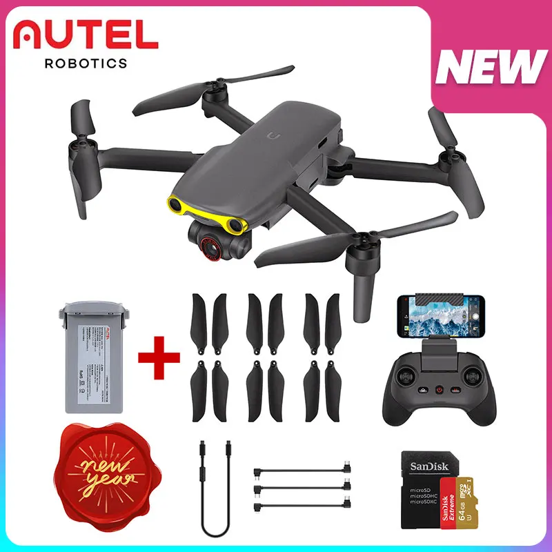 

2024 Autel Remote Control Robotics EVO Nano Plus Drones Equipped with Intelligent Controllers 4k 30Fps HDR 1/2inch CMOS Camera