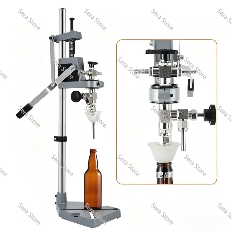 Newest Counter Pressure Beer Filler Machine Manual Bottle Filling Homebrew Beer Bottling Device Oxygen-free Contact Transfer Kit
