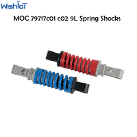 4PCS 9L Shock Absorber Blue/Red Spring 79717c01 79717c02 Technical Parts For MOC Buidling Blocks SP3 RR1000 Model Car Bricks