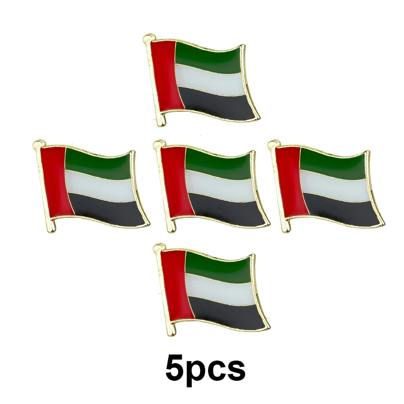 1-100pcs United Arab Emirates Flag Lapel Pin Flag badge Brooch Pins Badges
