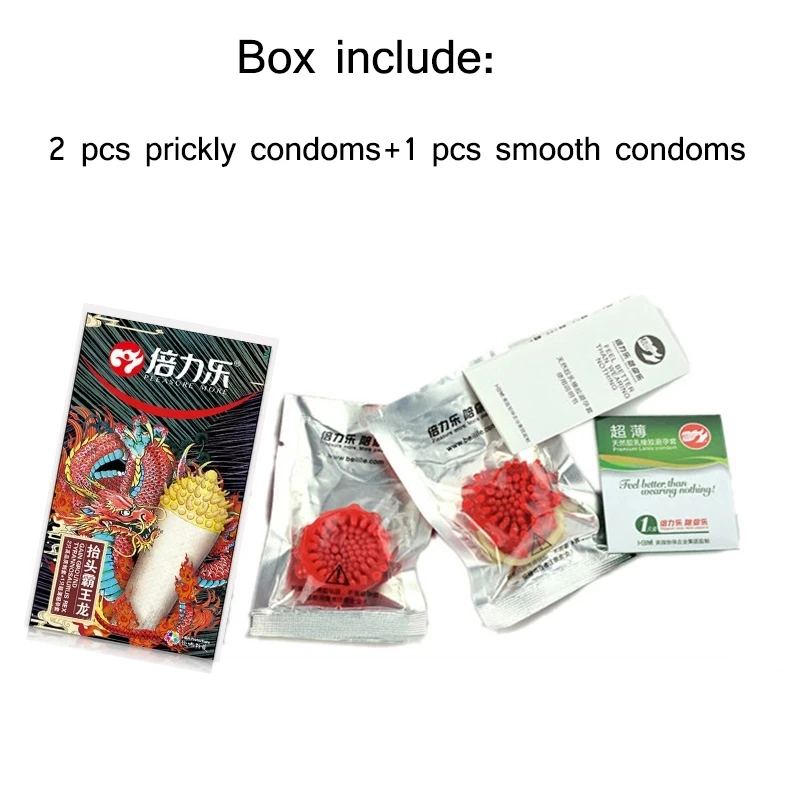 Dotted Condoms for Men Adult Sex Toys Spike Ribbed G-spot Vaginal Stimulation Cock Condom Contraception Sensitive Penis Sleeves