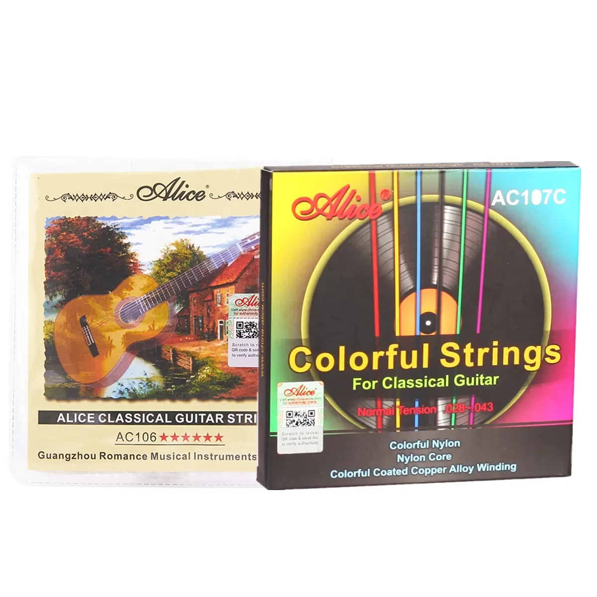 Alice Classical Guitar Strings 6 Pcs/Set Nylon Fiber Strings For Guitar Classical Musical Instruments Guitar Parts A106/107C-N