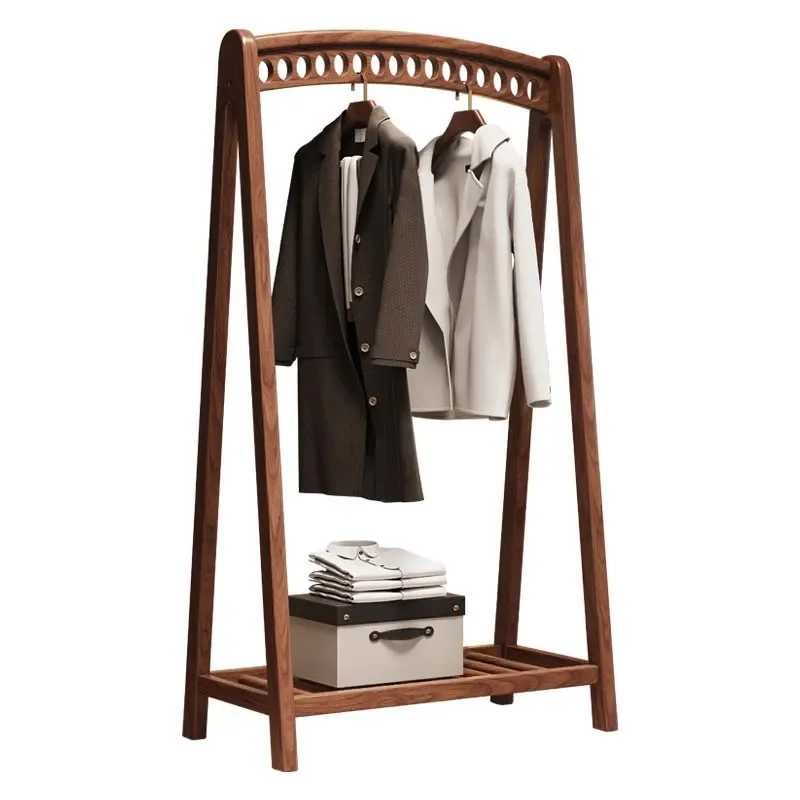 Chinese Wood Coat Rack for Living Room Scratch Resistant Stable Structure Easy to Use Easy Assembly High Quality Long Lasting
