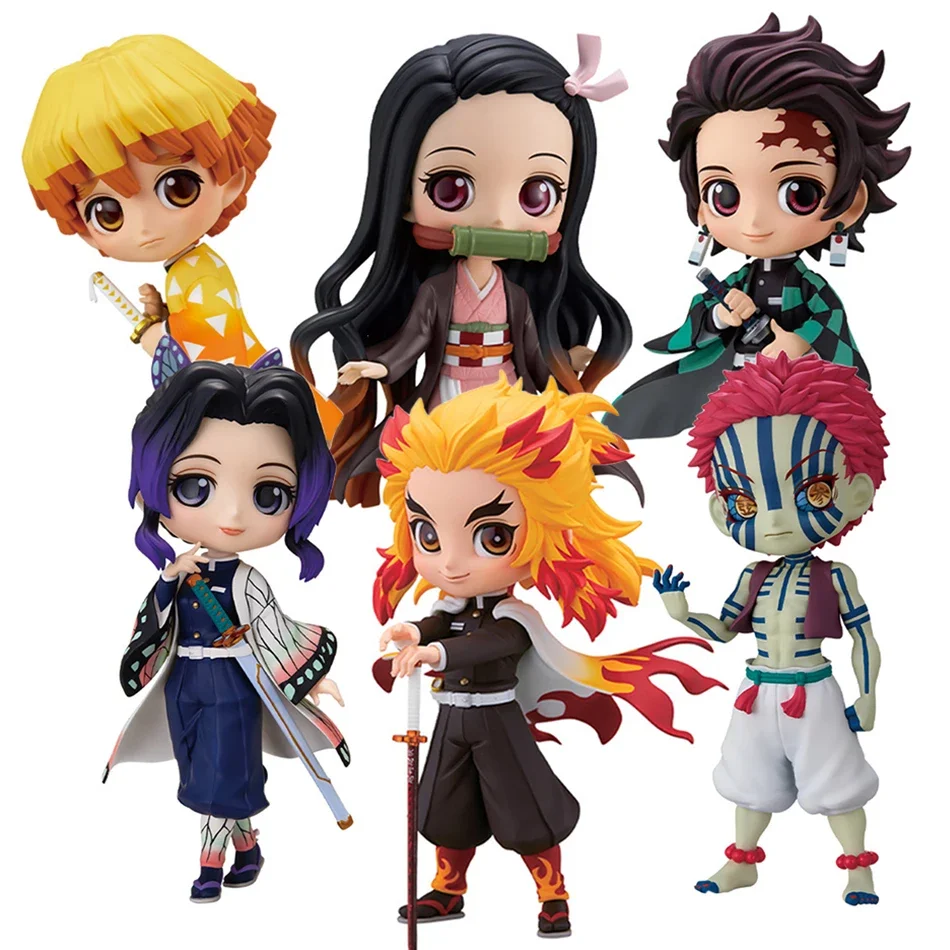 

Q Pos Family T Anime Demon Sayer Figure Nezuko Tanjiro Zenitsu Inosuke Kyoujuro Giyu 15cm Accordion Figure Gift Flame Column