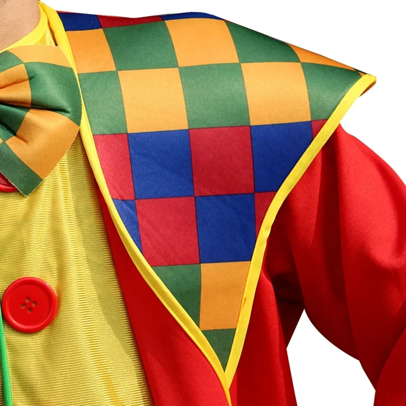 Costume da clown stile adulto per uomo Donna Abbigliamento Masquerade Circo Horror Pagliaccio spaventoso Divertente spettacolo per feste J