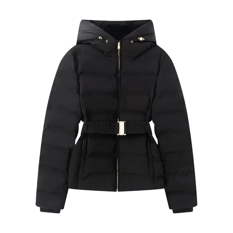 

Faionable повседневный женский хлопковый тюнет с капюшоном, облегающий крой, теплый трансграничный ор Sle, утягивающий талию дизайн