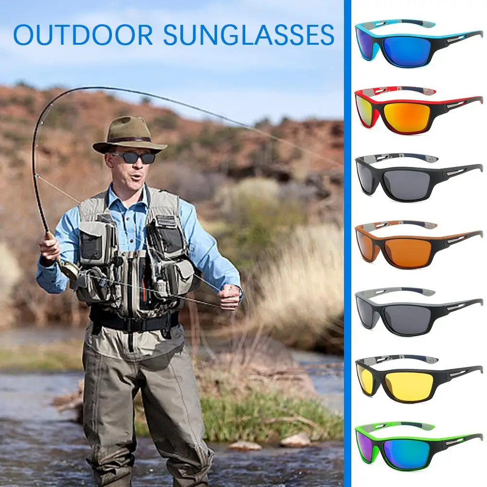 Men's Polarized Fishing Sunglasses For Men Women Driving Hiking Sun Glasses Fishing Anti-glare Eyewear 1pcs