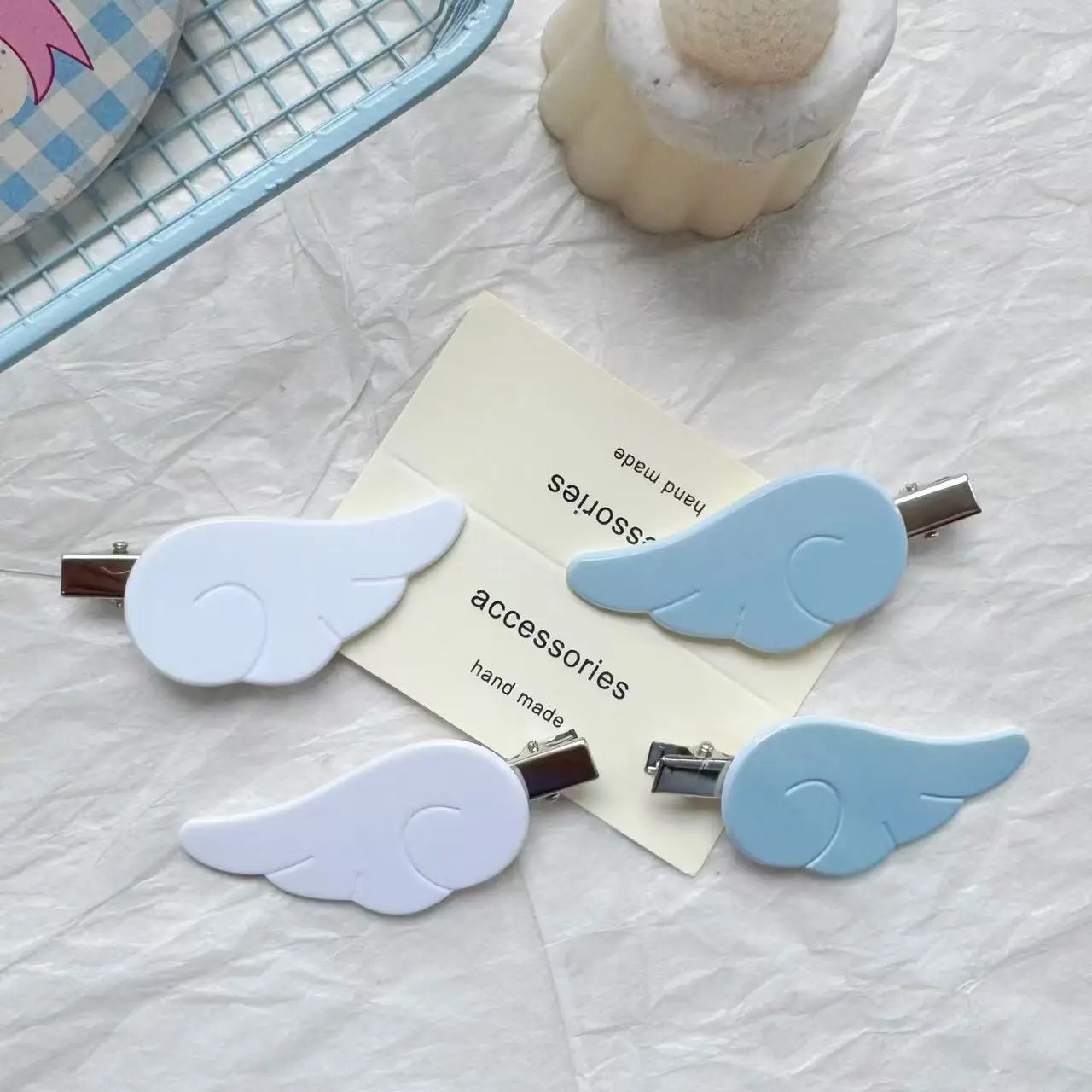 1 Paar Süße Japanische Y2K Engelsflügel Haarspangen Haarklammern Haarschmuck Kopfschmuck Accessoires – Detail 5