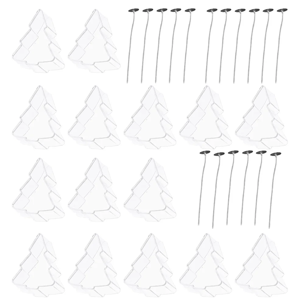 

Christmas Mould Set Scented Diy Plastic Making Container Handmade Craft Molds Easy Clean Flexible Transparent