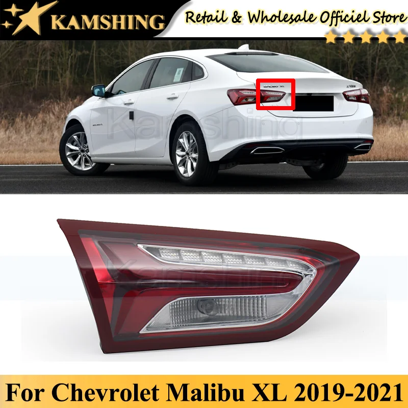 

Kamshing Inner For Chevrolet Malibu XL 2019 2020 2021 Rear Tail light lamp Taillights taillamps Brake Light