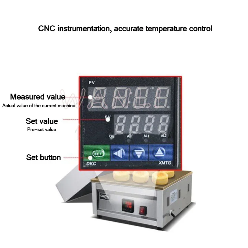 

Household 220v CNC Copper Simmering Machine Pure Copper Thickening Waffle Machine Automatic Single Head Comb