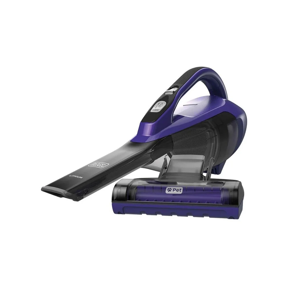 Ручной беспроводной вакуумный моторизованный щетка для шерсти домашних животных, мусорная корзина, щелевой инструмент, индикатор зарядки, моющийся чашечный фильтр