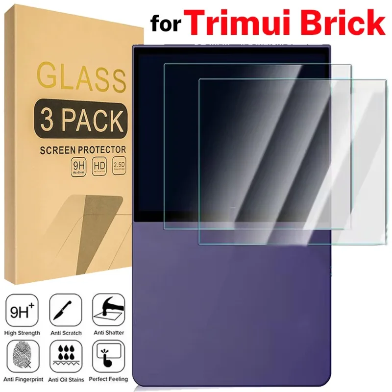 Displayschutzfolien aus gehärtetem Glas für Trimui Brick Spielkonsole, 9H Härte, Schutzfolien für Trimui Brick Spielzubehör