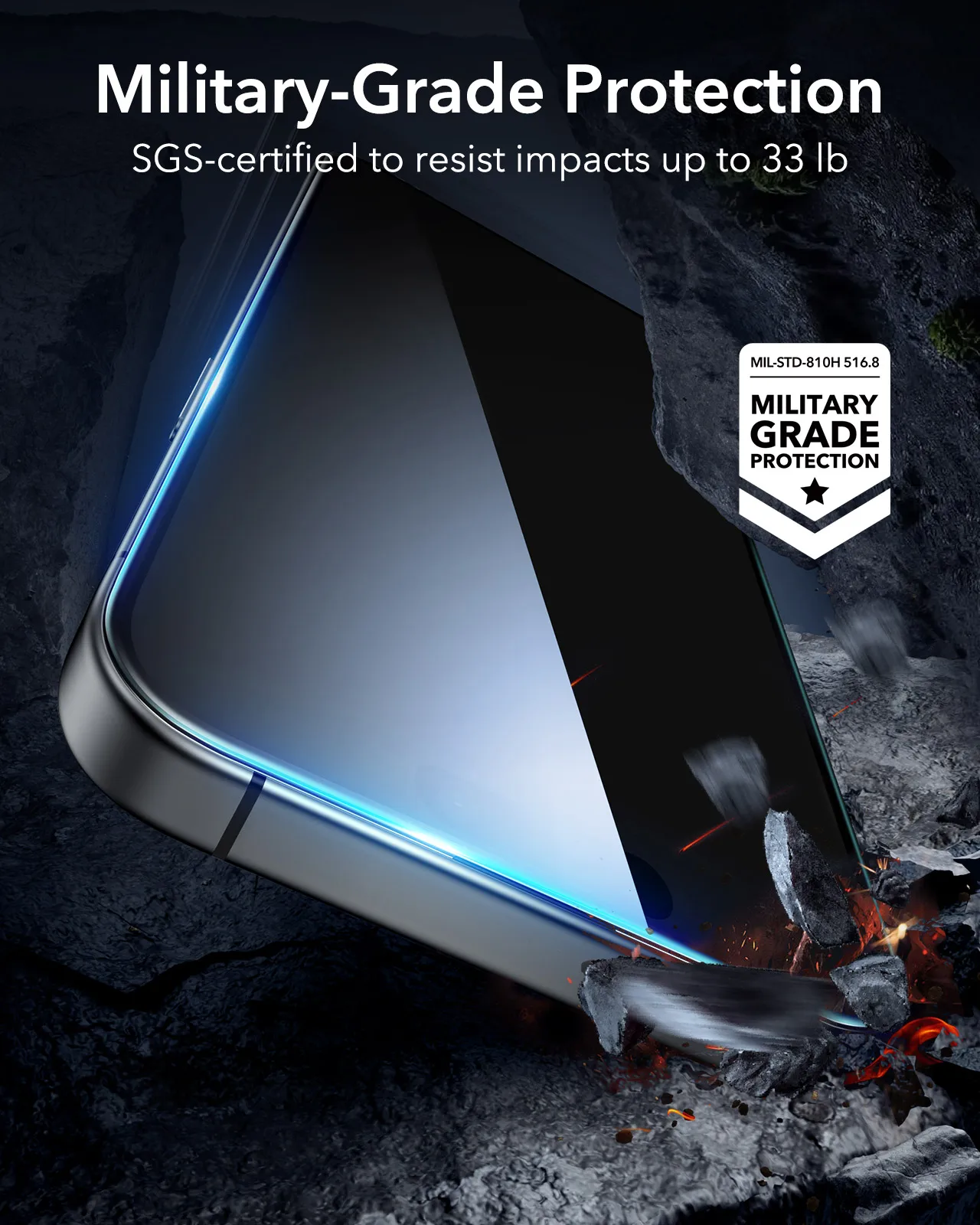 ESR 3 PCS Glass for iPhone 14  Pro Max Screen Protector Film for iPhone 14  Pro HD Tempered Glass for iPhone 13 Pro Max 13 Pro