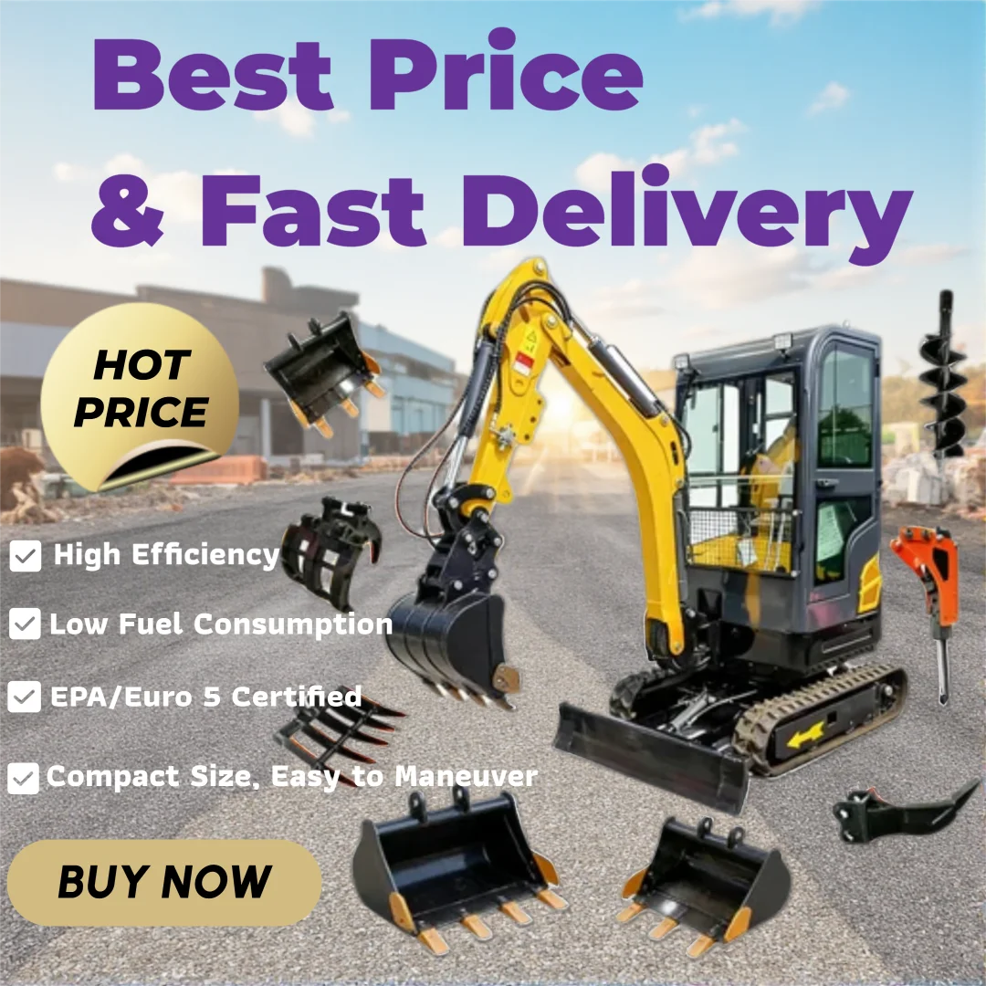 Tractor Backhoe - Мини-экскаватор 1,5 тонны с пилотным управлением,