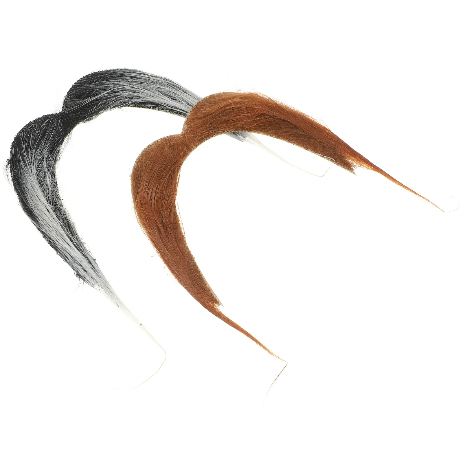 Barba de bigote falsa realista para hombre, accesorio de disfraz de fiesta de Halloween, accesorios de fiesta de Halloween, 2 uds.
