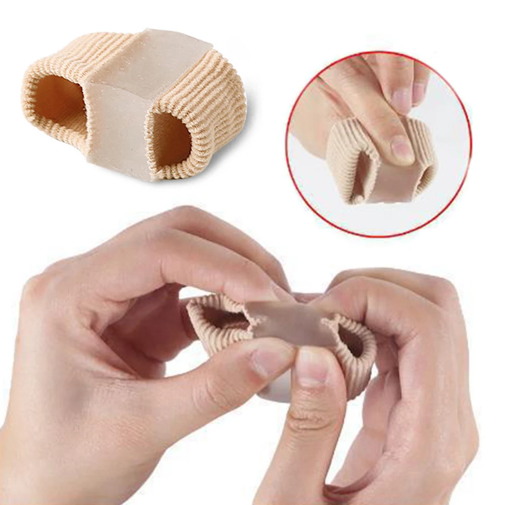 1PC Simple Double Hole Bunion Corrector Silicone Big Toe Separator Daily Hallux Valgus Correction Orthopedic Pedicure Care Tool