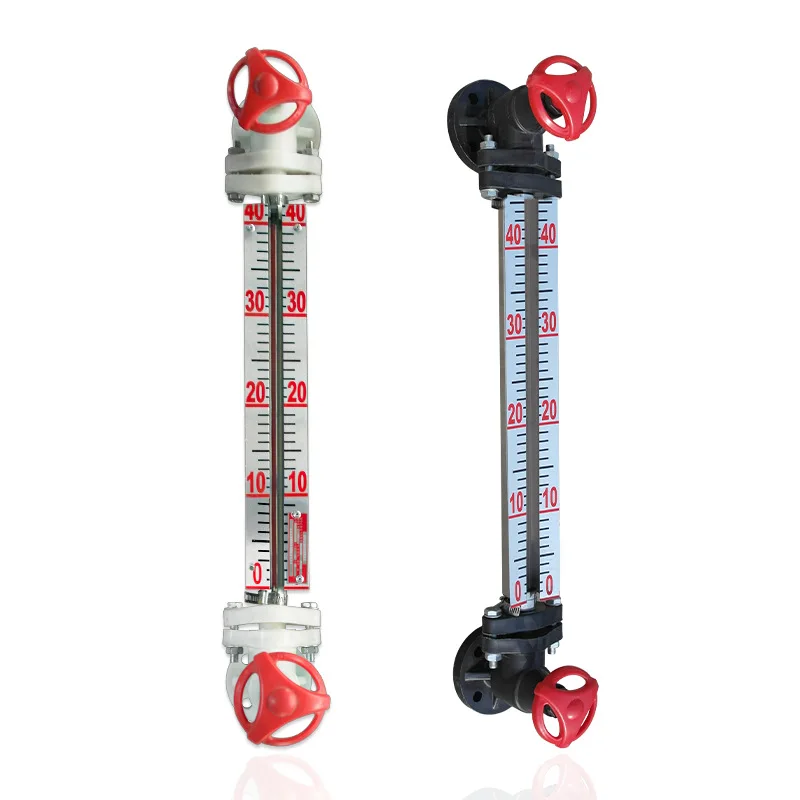 

Professional PP/PVC plastic material anti-corrosion glass tube level gauge, polypropylene level gauge