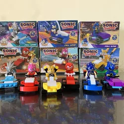 Bloques de construcción de Sonic the Hedgehog para niños, juguete de ladrillos para armar personaje de dibujos animados, ideal para regalo