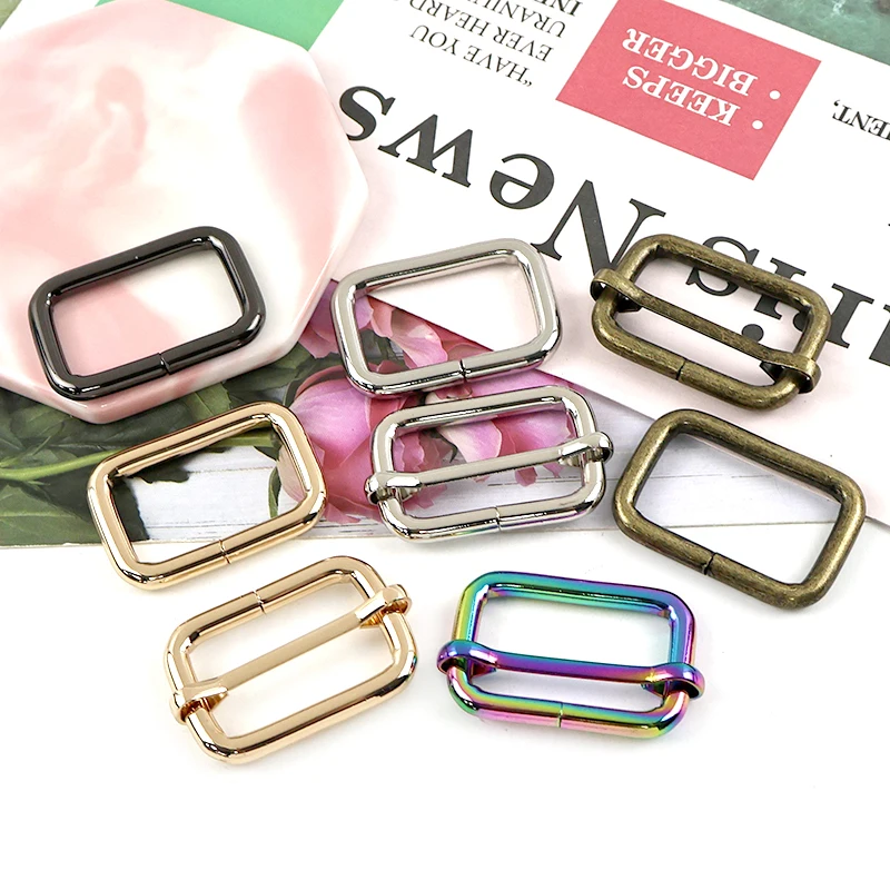 

10/20Pcs 16-50mm Metal Adjust Pin Buckle Tri-Glide Slider Buckles Dog Leash Connect Clasp Webbing Adjuster Loops Hook Accessoies