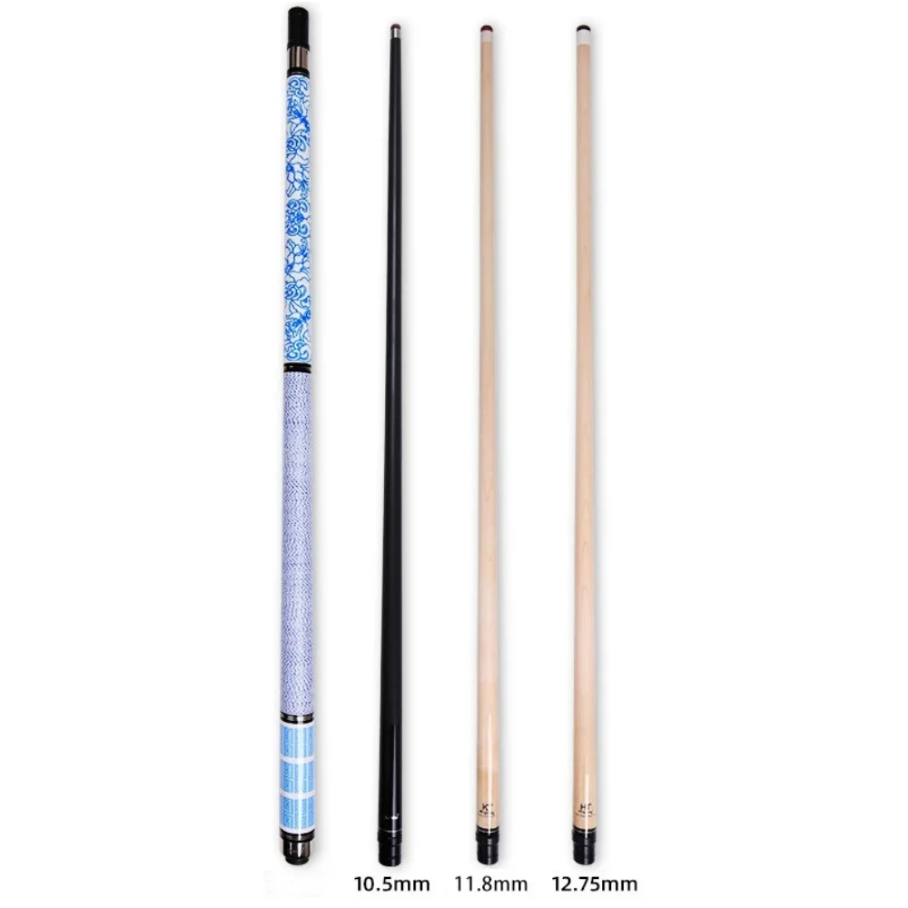 

CUPPA 58-дюймовый азиатский фарфоровый стиль, кленовый стержень, бильярдный кий, набор 10,5/11,8/12,75 мм