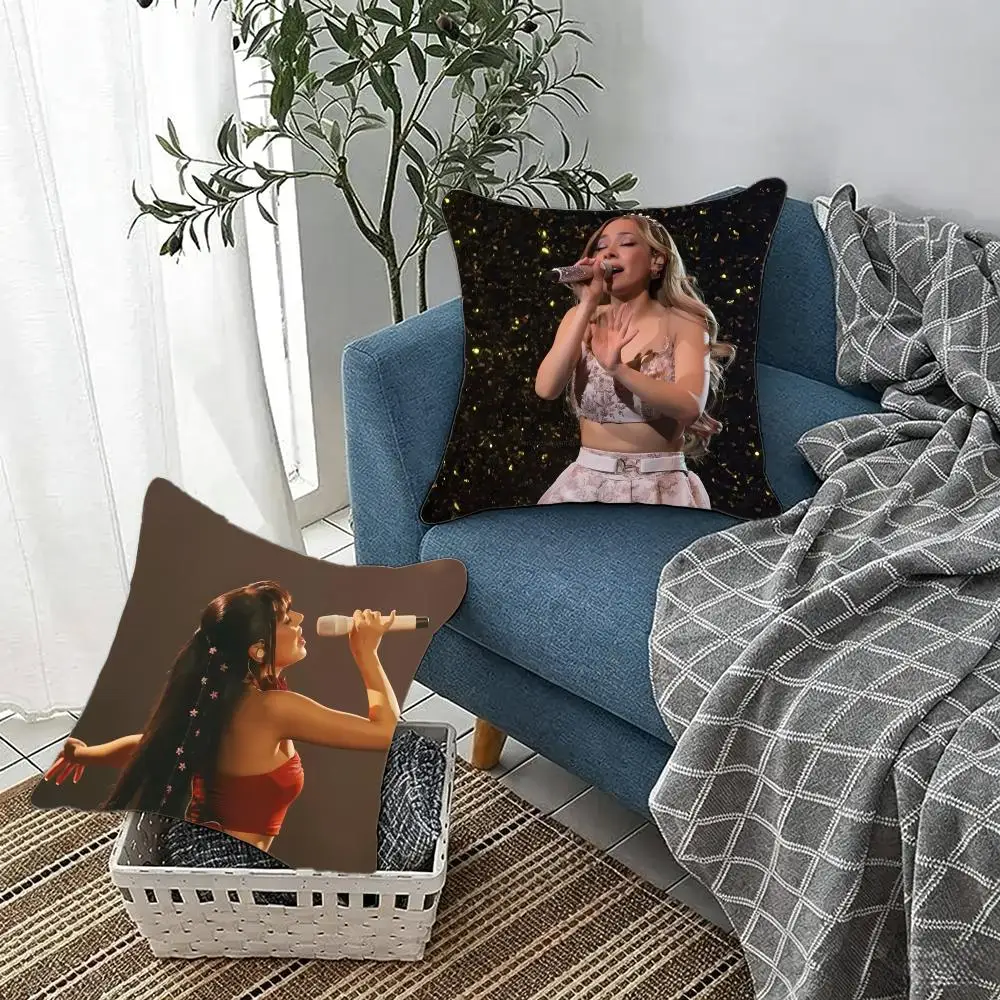 Pop singer Ayliva Elif Akar Cushion Cover Fluffy velvet Nordic style plush Living room sofa decorative