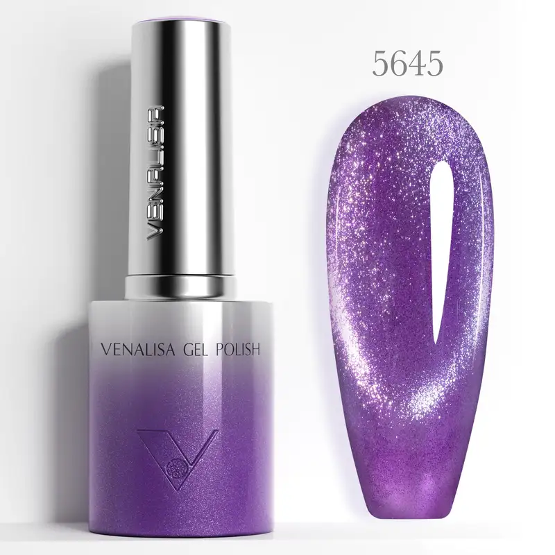 1pc Venalisa 10ml Nail Gel Polish Round Brush HEMA FREE TPO FREE Soak Off Sparkle Cat Eye Gel Lacquer Soft Texture Gel Varnish - Image 23