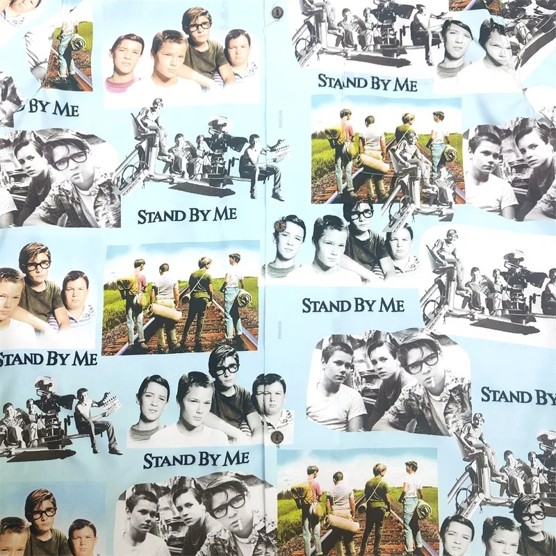 WACKO MARIA Accompany Me Hawaii Short Sleeve Shirt Summer Mens Womens Casual Vacation Loose Brand Shirt