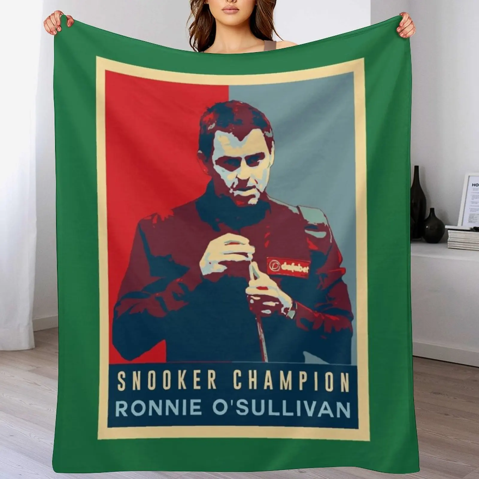 Ronnie osullivan Snooker Champion Throw Blanket Personalized Gift Extra Large Throw Decorative Throw Blankets