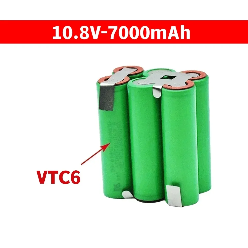 （3500mah-7000mAh）12V-21V series connection VTC6 Battery Pack US18650VTC6 Battery 30A for 18V Screwdriver Battery Customize