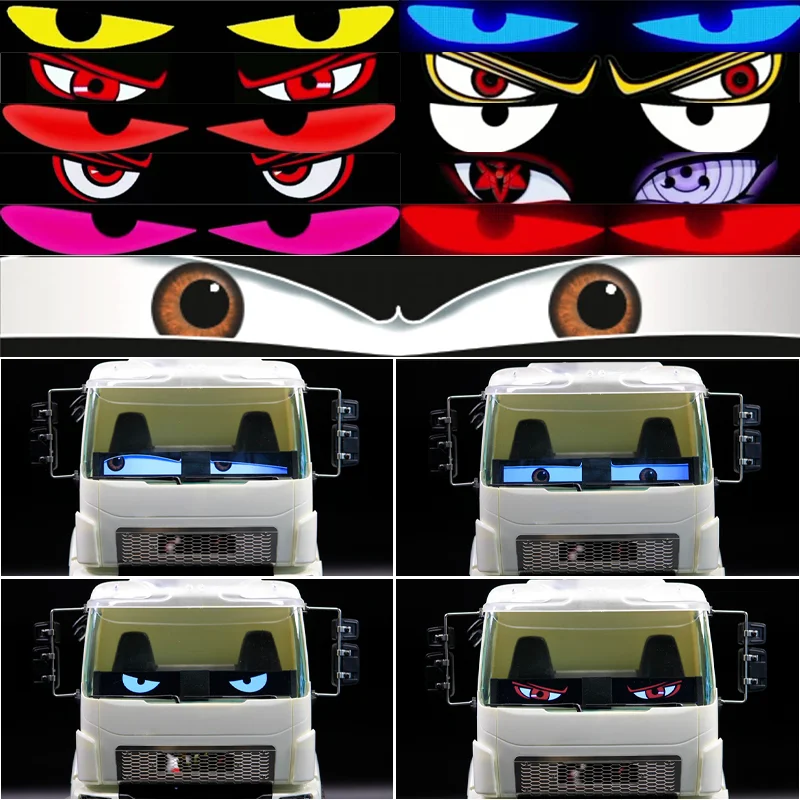 1:14th Scale BITRC RC Model LED Glowing Eyes Devil Soul Angel Eye for Tamiya RC Truck SCANIA 770S R620 VOLVO Arocs MAN TGX
