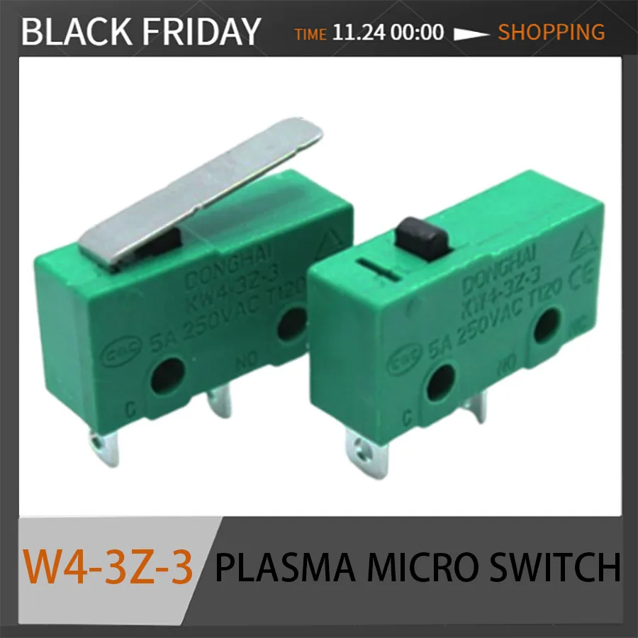 Plasma cutting gun micro switch KW4-3Z-3 small travel limit switch with two 2 pins/3 pins 5A250V