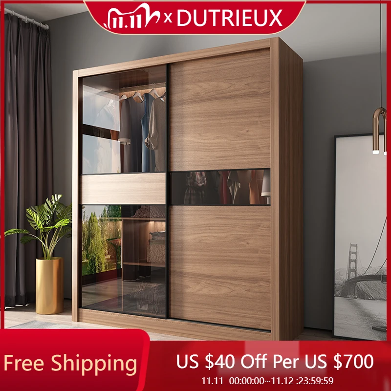 

Open Wooden Closet Storage Organizer Bedroom Cupboard Wardrobe Partitions Living Room Shelves Guarda Roupa Trendy Furniture