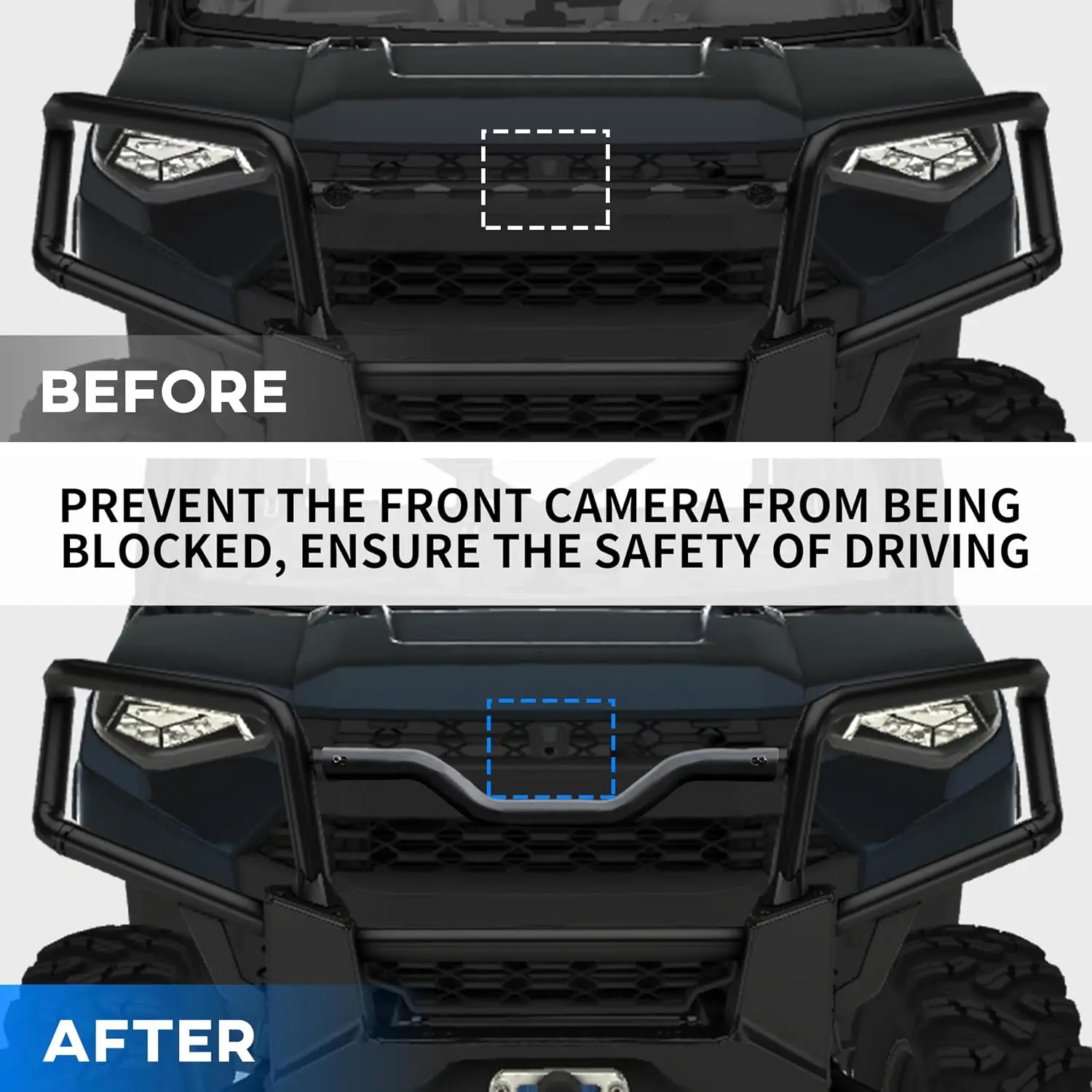 Front Camera Bumper Adaptor for Polaris Ranger 1000/XP 1000