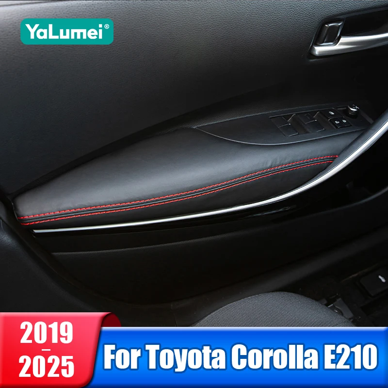 

Кожаный кобура на подлокотник двери автомобиля, наклейки для Toyota Corolla E210 2019 2020 2021 2022 2023 2024 2025 гибридные аксессуары