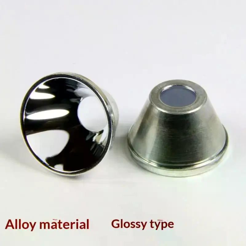 Diameter 20mm Height 12mm LED Hole 7mm Aluminum Smooth Reflector Flashlight Reflective Cup Reflector Bow