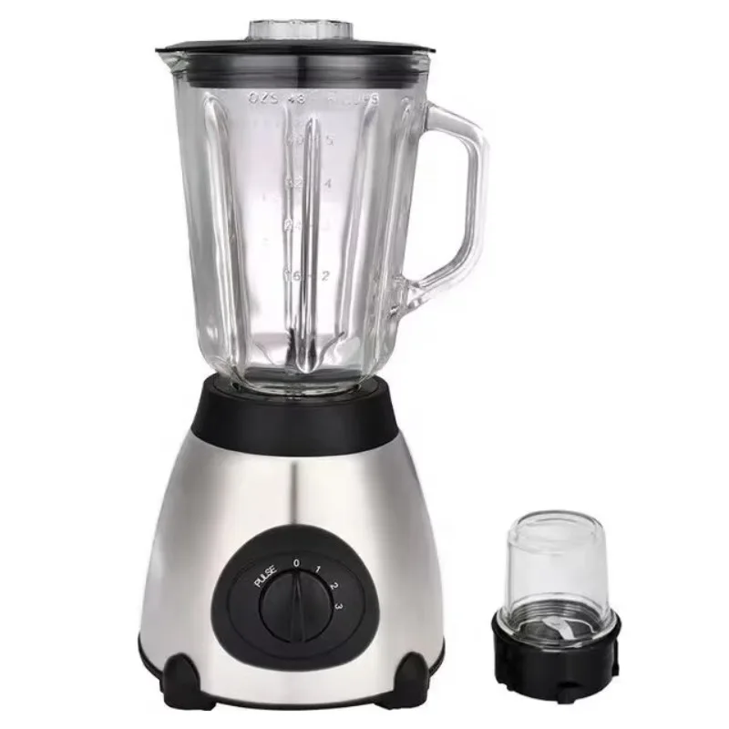 High quality 1.5L + 400ml glass and plastic cups 2 optional 450-800W fruit and vegetable blender