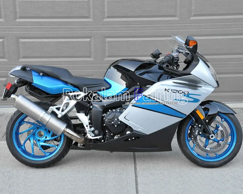 

For BMW K1200S Accessories 2005 2006 2007 2008 K 1200 S 05 06 07 08 Blue Silver Black Aftermarket Sportbike Fairings