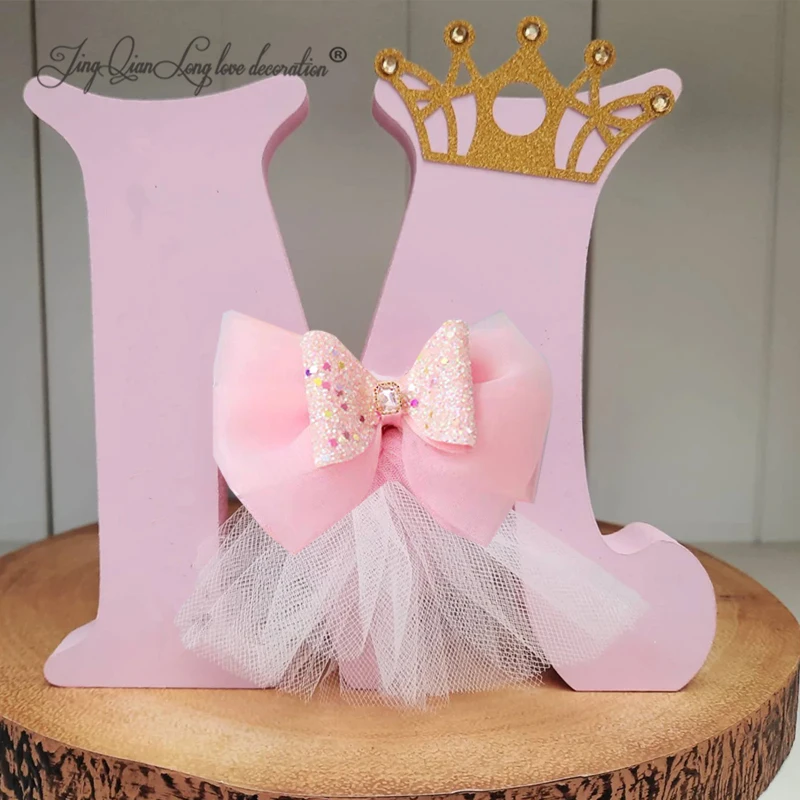 Custom Wooden Letters | Nursery Shelf Decor | Baby Girl Gift | A Princess's Bedroom