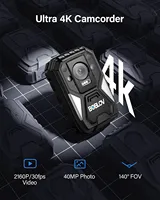 BOBLOV B4K4 Body Camera 4K 128G, GPS, IP67 Waterproof, 15Hrs 4000mAh, Wearable Video Recorder for Security Outdoor