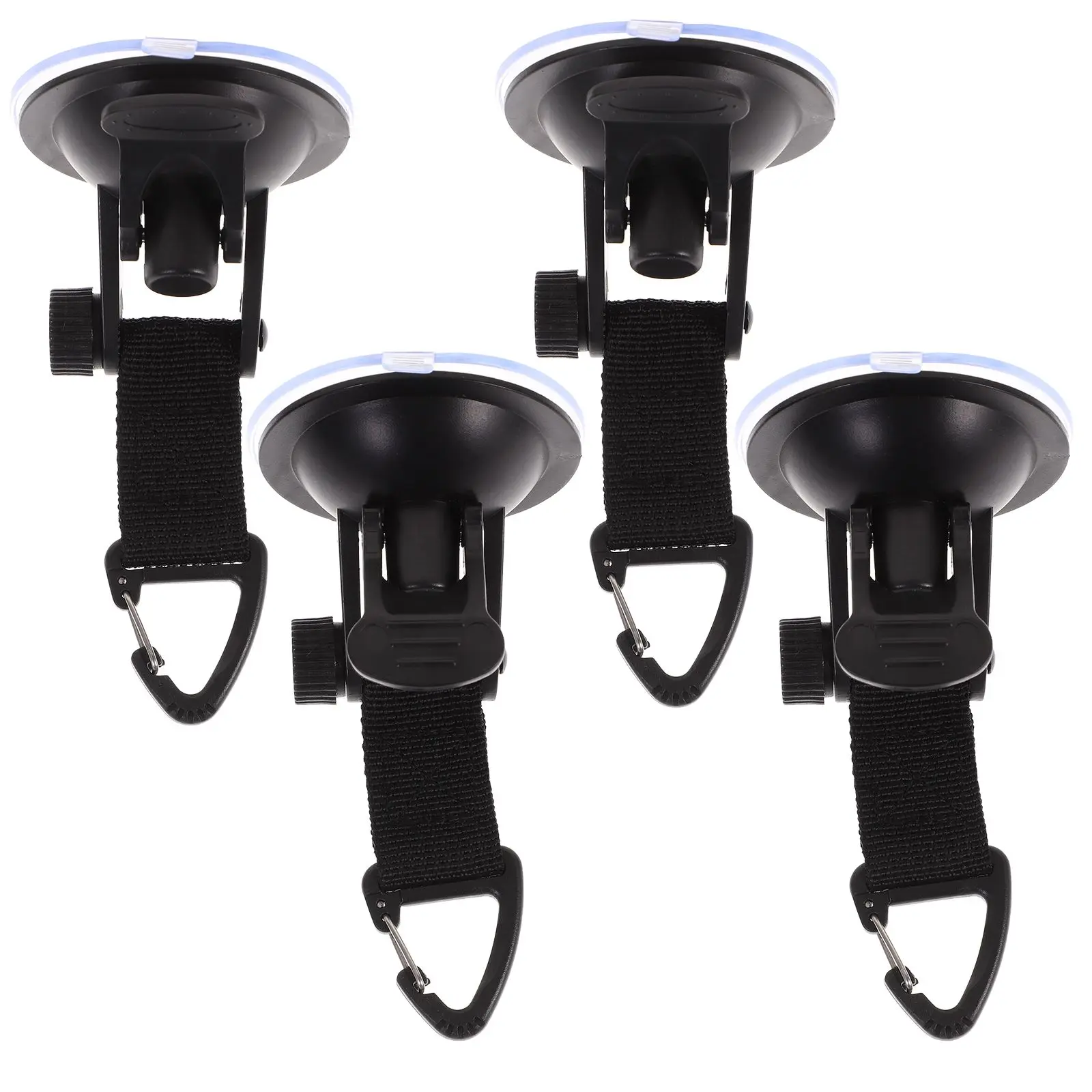 

4pcs Tent Suction Cup Hooks Heavy Duty Removable Anchors Tarps Clips Outdoor Camping Accessories Strong Grip Wind Resistant