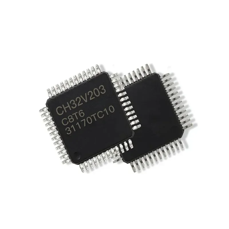 5PCS CH32V203 CH32V203C8T6 CH32V203G6U6 CH32V203F8U6 CH32V203C6T6 CH32 Industrial 32-bit RISC-V MCU Low Power Microcontroller