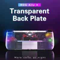 Para Rog Ally X DIY carcasa de repuesto juego de funda de placa trasera transparente para Rog Ally X accesorios de juego de disipación de calor