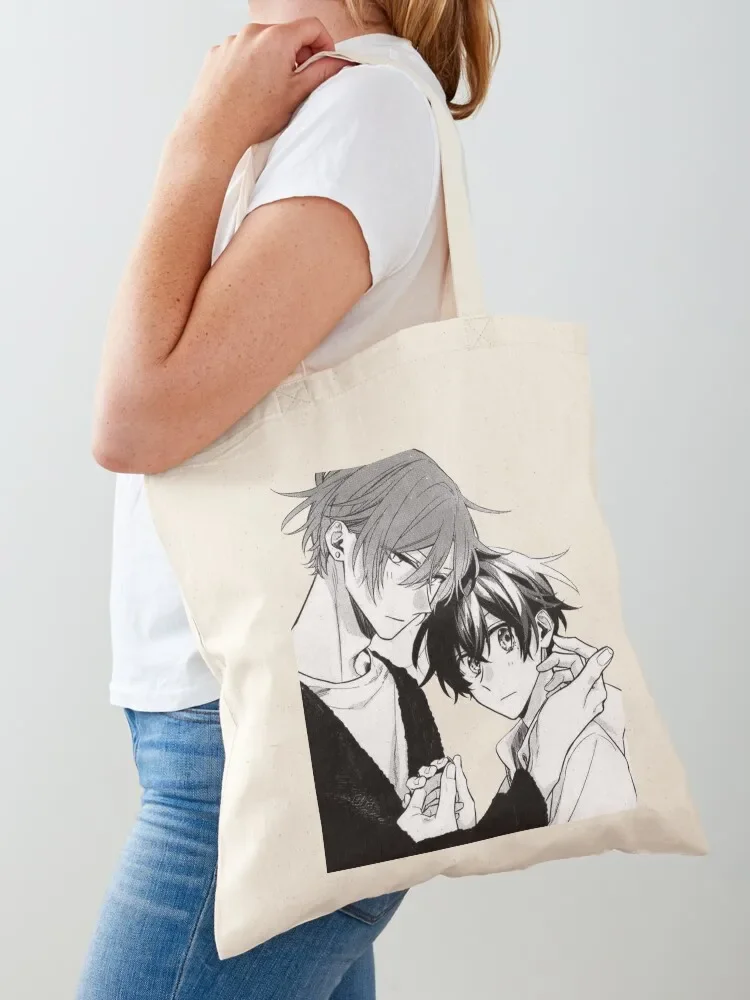 Sasaki and Miyano-Sasaki Slice-Of Life Tote Bag Customizable tote bag supermarket folding bag